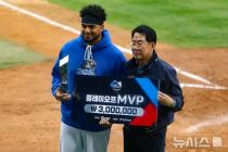 'PO MVP' 레예스 "민호 형에게 의지해…KS에서도 팀에 보탬될 것"[PO]