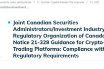 캐나다 금융당국, 암호화폐 거래 플랫폼 규제 프레임 공개