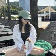 '금융인♥' 손연재, 화끈한 수영복 자태…빛나는 미모