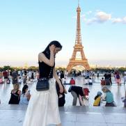 '고우림♥' 김연아, 파리 에펠탑서 국위선양 미모
