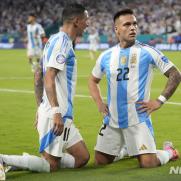 메시 결장한 아르헨티나, 조별리그 3승으로 코파 8강행