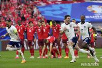 잉글랜드, 스위스 꺾고 유로 2024 4강 진출…네덜란드와 격돌