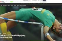 '아프리카 높이뛰기 신기록 보유자' 프라이타그, 총상 입고 사망