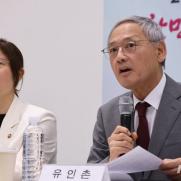 유인촌 장관·장미란 차관, 올림픽 앞둔 양궁 대표팀 응원