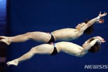[도쿄2020]다이빙 우하람·김영남, 싱크로 7위…올림픽 첫 출전