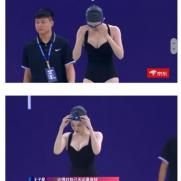 중국에 미녀 수영선수