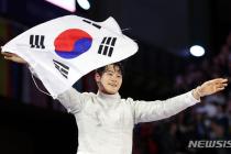 오상욱, 사상 첫 한국 男사브르 개인전 우승…파리 올림픽 韓 첫 금메달(종합)[파리 2024]