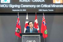 韓-캐나다, 핵심광물 공급망·첨단산업 투자 등 협력 확대 논의