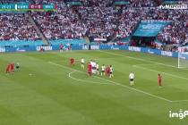 유로 2020 4강 잉글랜드 vs 덴마크 골장면 1