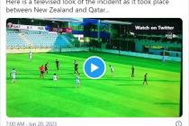 뉴질랜드, 카타르와의 축구 친선경기 전반전 후 하프타임에 기권