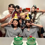 이동국♥이수진, 5남매와 생일파티 "항상 든든"