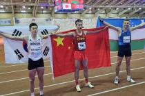 김장우, 아시아실내육상선수권 男 세단뛰기 은메달