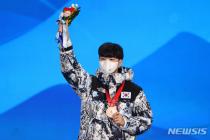 한국 첫 메달, 스피드 스케이팅 남자 1500m 동메달 김민석[뉴시스Pic]