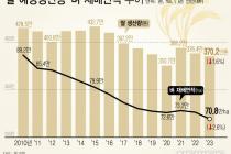 올해 쌀 생산량, 호우·면적 감소로 1.6%↓…"쌀값 안정 확립"(종합)