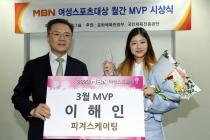 피겨 이해인, MBN 여성스포츠대상 3월 MVP