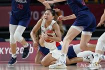 [도쿄2020]'졌잘싸' 女농구, 8위 세르비아에 4점차 석패…13년만의 도전 3패 마감